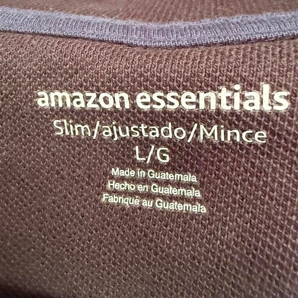 Men's Black Slim Fit Polo by Amazon Essentials, LARGE - New with tags - Picture 3 of 5